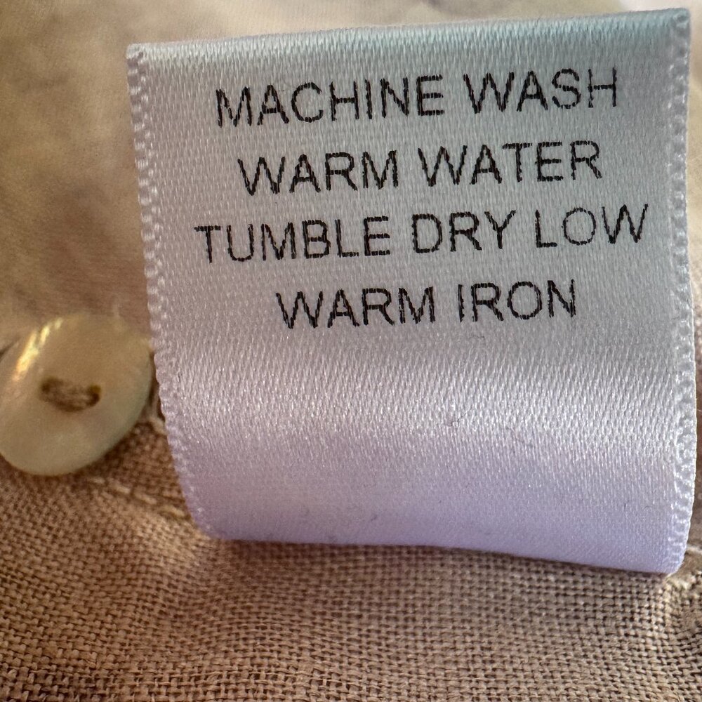 EUC Tianello Xander Print- Linen Voile Avlyne Long Sleeve Blouse in Women's XL - Picture 9 of 9